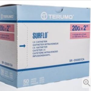 I.V. Catheter Terumo 20g x 2" P