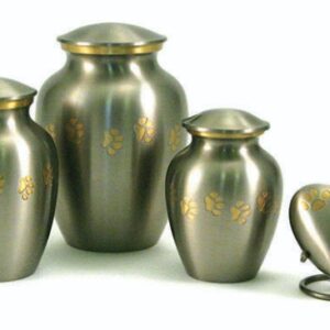 J0316PPPS Paw Urn Pewter Sm