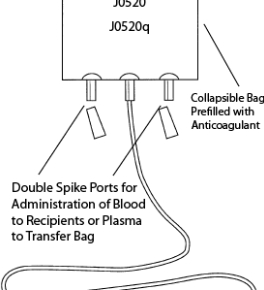 J0520 Blood Bag Col Unit 450ml