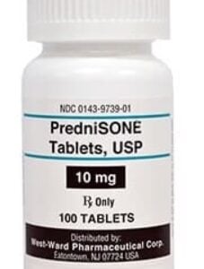 Prednisone 10mg x 100 tablets