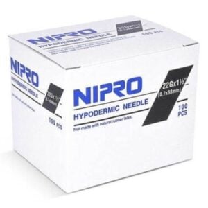 Needles Nipro 22 x 1 1/2 x 100