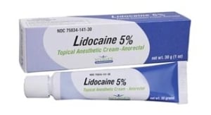 Lidocaine Gel 5% 30cc 12/cs