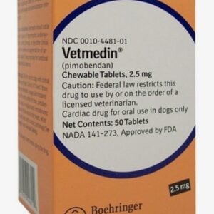 Vetmedin, 2.5mg x 50 Chew Tabs